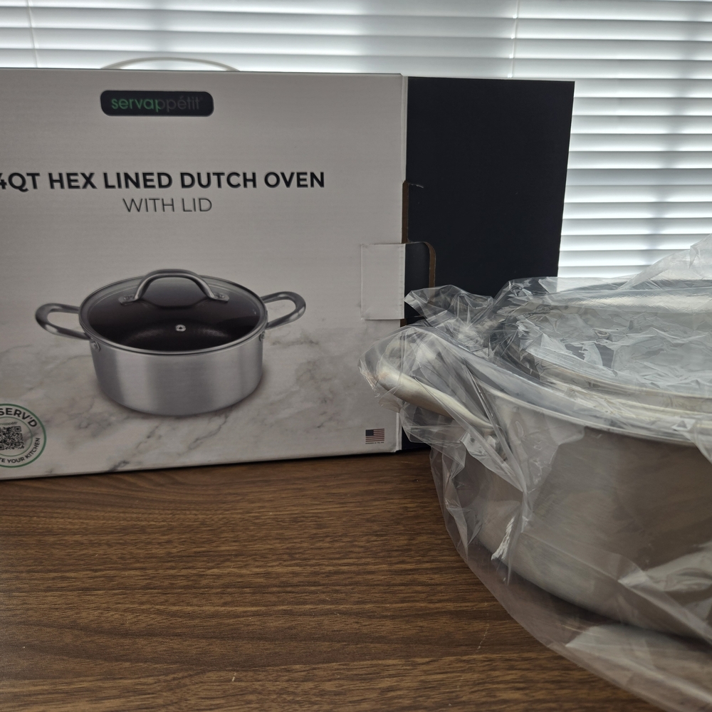 Stainless Steel Dutch Oven with Lid **NEW**